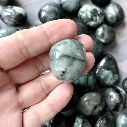 Smaragd lommesten -  Runde -  Ml  2,5 - 3 cm