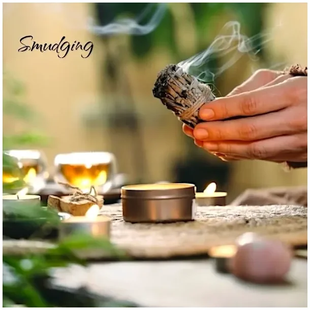 billede af afbrnding af hvid salvie