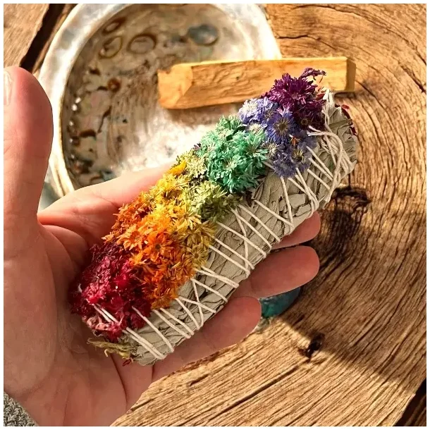 Stort Chakra Smudging Kit  Renselse &amp; Energi i Balance