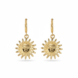 Spirituelle Sol�reringe i Forgyldt St�l � Lys, Gl�de og Indre Styrke