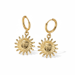 Spirituelle Sol�reringe i Forgyldt St�l � Lys, Gl�de og Indre Styrke