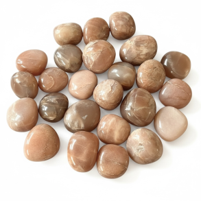 Peach Sunstone lommesten 2�3 cm med m�nestens-shine og blid, opl�ftende energi