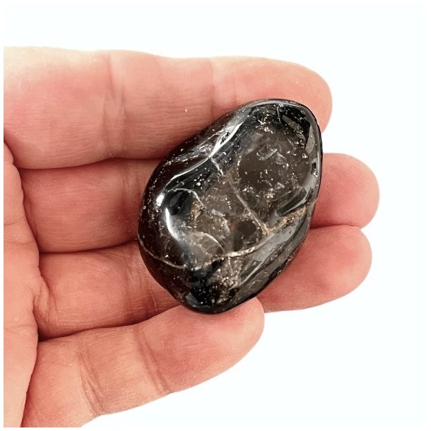 Kraftfuld Sort Onyx Jumbo Sten  3,5-4 cm