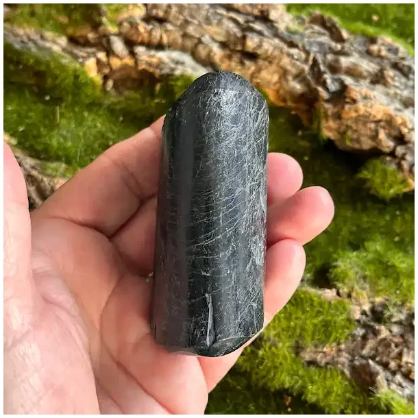 Sort Turmalin rpoleret Freeform  Beskyttelse &amp; Energirensning (C)