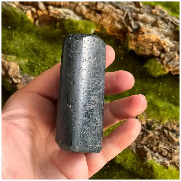 Sort Turmalin rpoleret Freeform  Beskyttelse &amp; Energirensning (D)