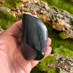 Sort Turmalin rpoleret Freeform  Beskyttelse &amp; Energirensning (B)