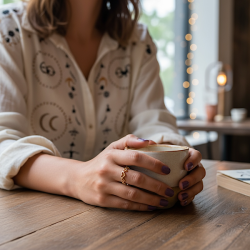 Smukke justerbare spirituelle hjerteringe i forgyldt og st�l