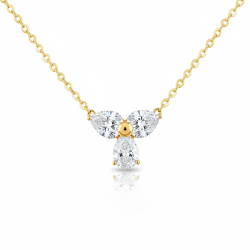 Spirituel halskde med englevedhng og rhinsten  Forgyldt stl 43 cm