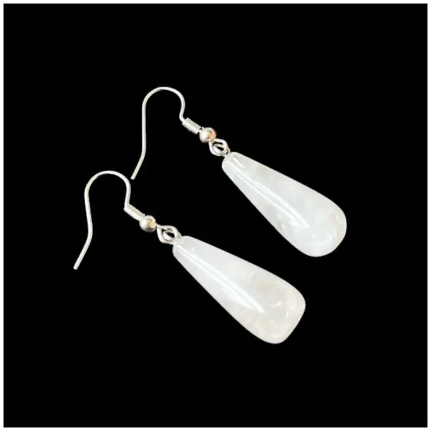 Drbeformede Bjergkrystal reringe 4 cm totallngde