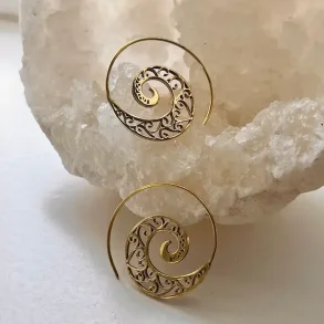 Smukke Nikkelfri Bronzereringe i Boheme Stil  3,5 cm, Unikke & Spirituelle