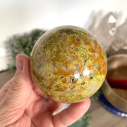 Kugle i grn opal UNIKA | Ml 7 cm