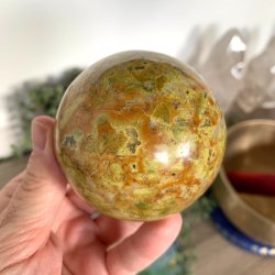 Kugle i grn opal UNIKA | Ml 7 cm