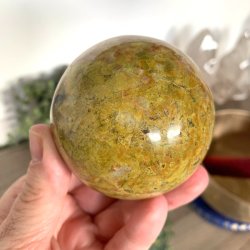 Kugle i grn opal UNIKA | Ml 7 cm