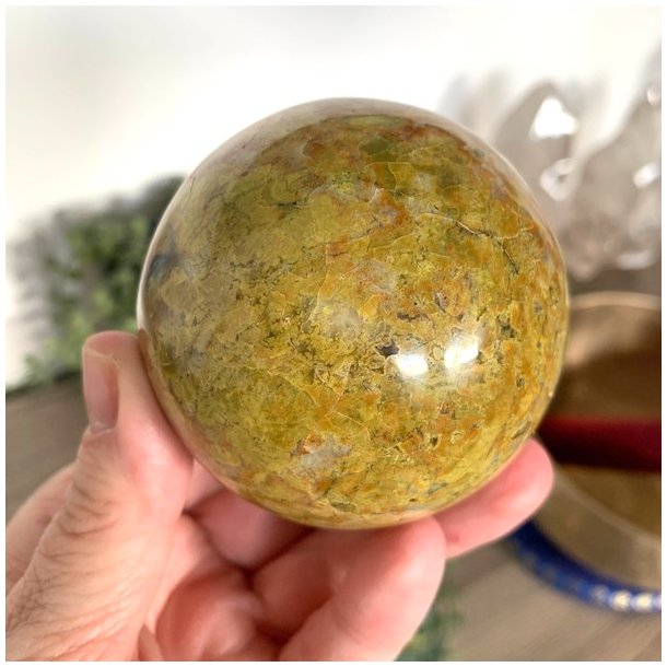 Kugle i grn opal UNIKA | Ml 7 cm