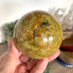 Kugle i grn opal UNIKA | Ml 7 cm