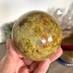 Kugle i grn opal UNIKA | Ml 7 cm