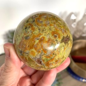 Kugle i grn opal UNIKA | Ml 7 cm