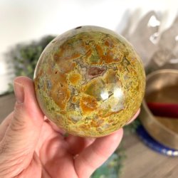 Kugle i grn opal UNIKA | Ml 7 cm