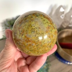 Kugle i grn opal UNIKA | Ml 7 cm