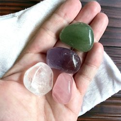 Find Ro og Balance med Vores Stresslindrende Krystalst,  Ml 2 - 3 cm