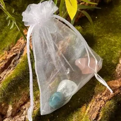 Krystalst til sttte under vgttab  Apatit, Rosakvarts, Rgkvarts &amp; Bjergkrystal