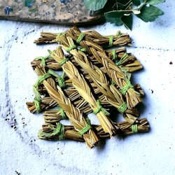 Sweetgrass bundt 10,5 cm  til renselse, ceremonier og spirituel harmoni 