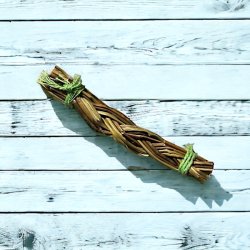 Sweetgrass bundt 10,5 cm  til renselse, ceremonier og spirituel harmoni 