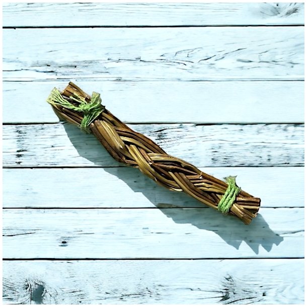 Sweetgrass bundt 10,5 cm  til renselse, ceremonier og spirituel harmoni 