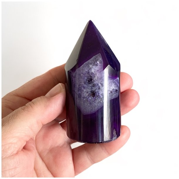 Trn i lilla agat UNIKA, 8 x 3,8 cm