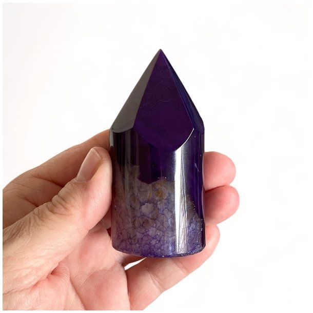 Trn i lilla agat UNIKA, 8 x 3,8 cm