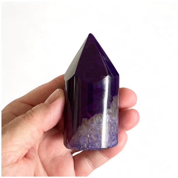 Trn i lilla agat UNIKA, 8 x 3,8 cm