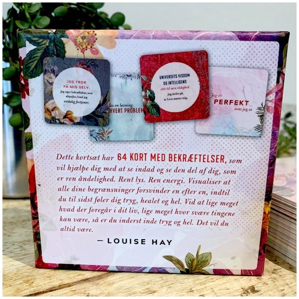 Louise Hay - tanker fra hjertet bekrftelseskort p Dansk