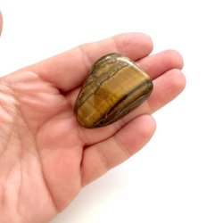 Tiger�je lommesten 4�4,5 cm stor krystal til grounding og styrke