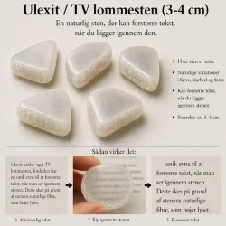Ulexit TV-sten 3-4 cm � optisk effekt sten