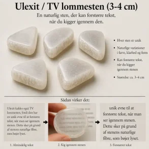 Ulexit TV-sten 3-4 cm � optisk effekt sten