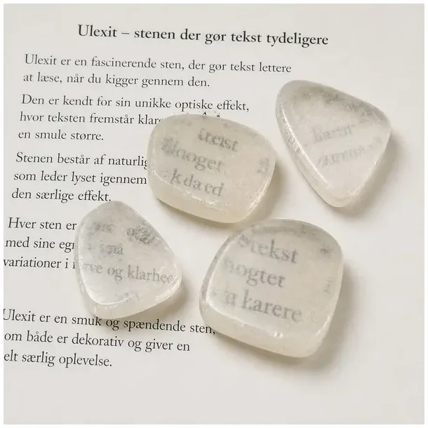 Ulexit TV-sten 3-4 cm � optisk effekt sten