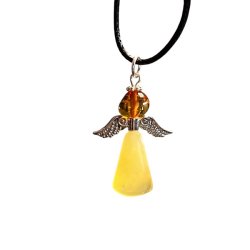 Engelvedhng i gte Baltisk Rav - 7 | Ml 3,5 x 2,5 cm