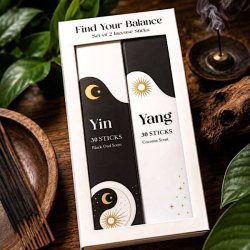 Yin Yang r�gelsespinde med Black Oud og Coconut i gave�ske